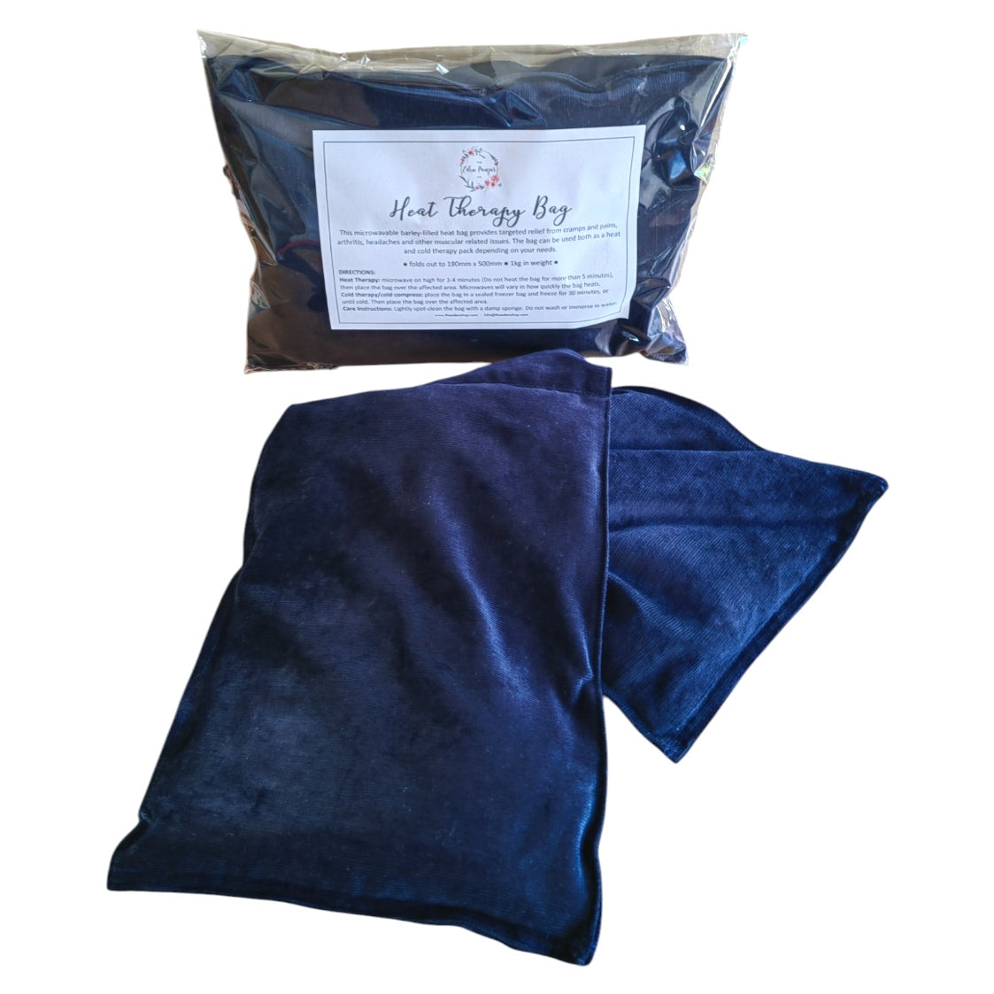 Heat Therapy Microwave Bean Bag - Navy Corduroy