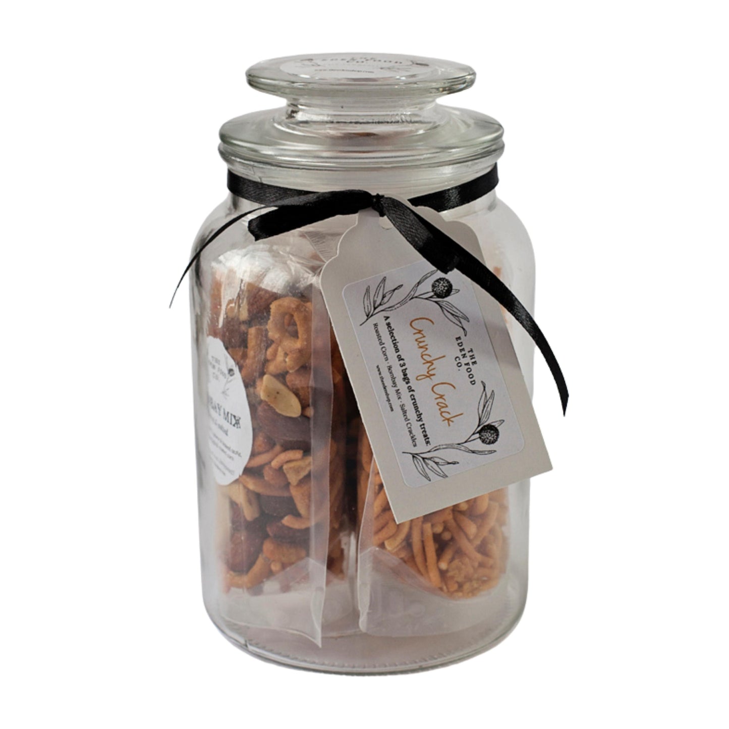 Crunchy Crack Gift Set - Glass Jar filled with Crunchy Treats