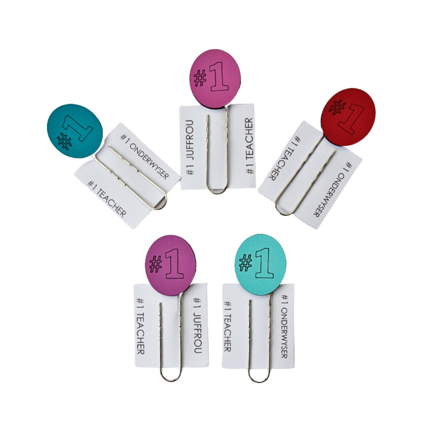#1 Teacher or Onderwyser Bookmark