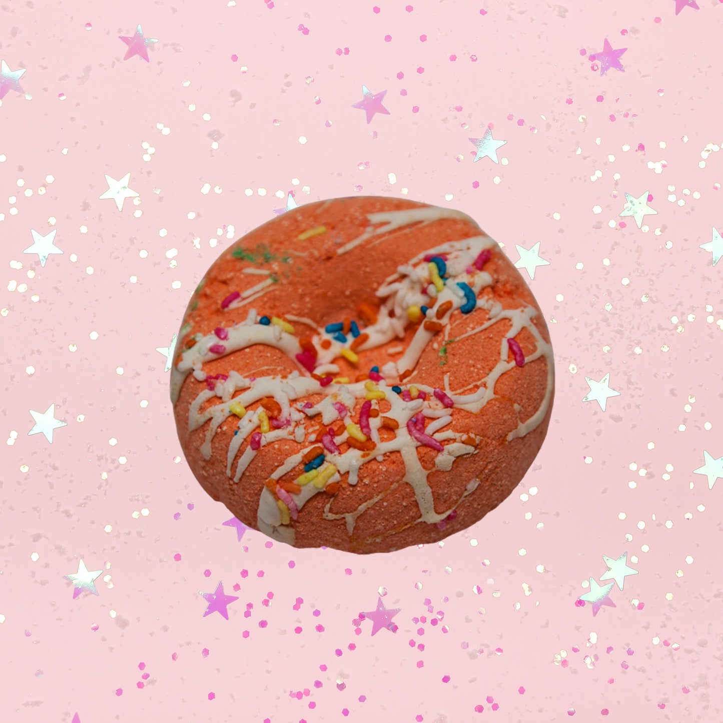 Lemongrass Doughnut Bath Bomb - Orange
