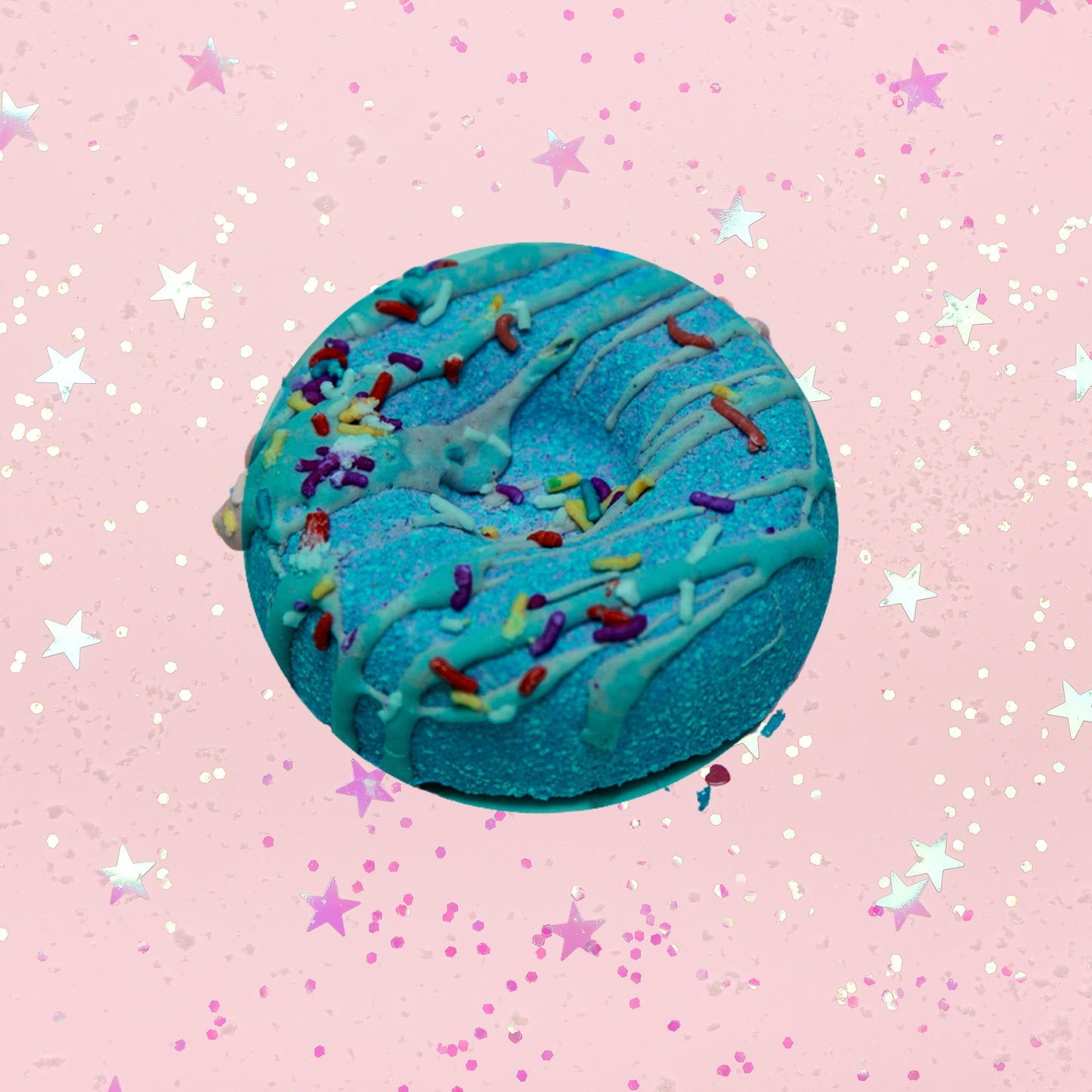 Lemongrass Doughnut Bath Bomb - Blue