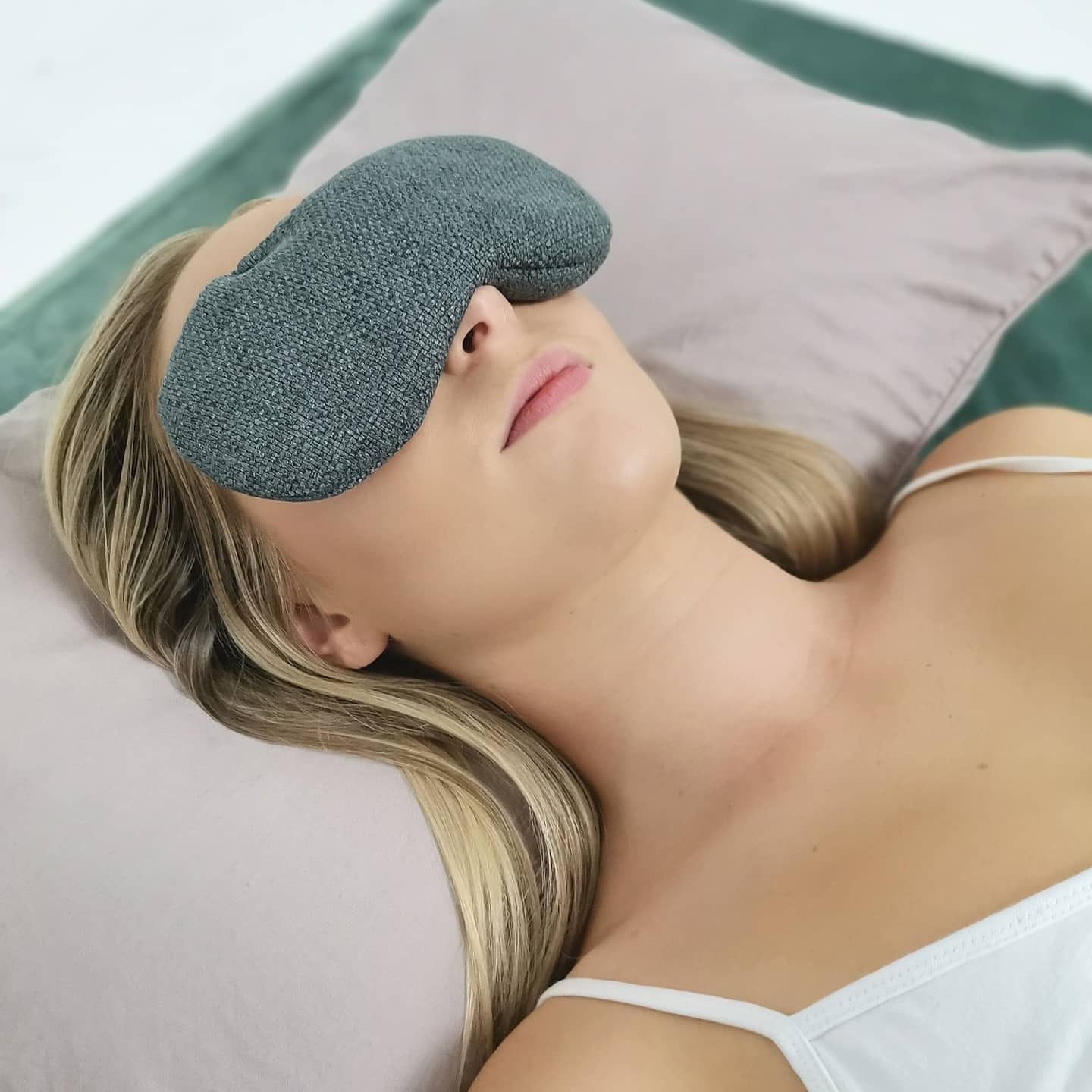Aromatherapy Eye Pillow - Dotty Grey