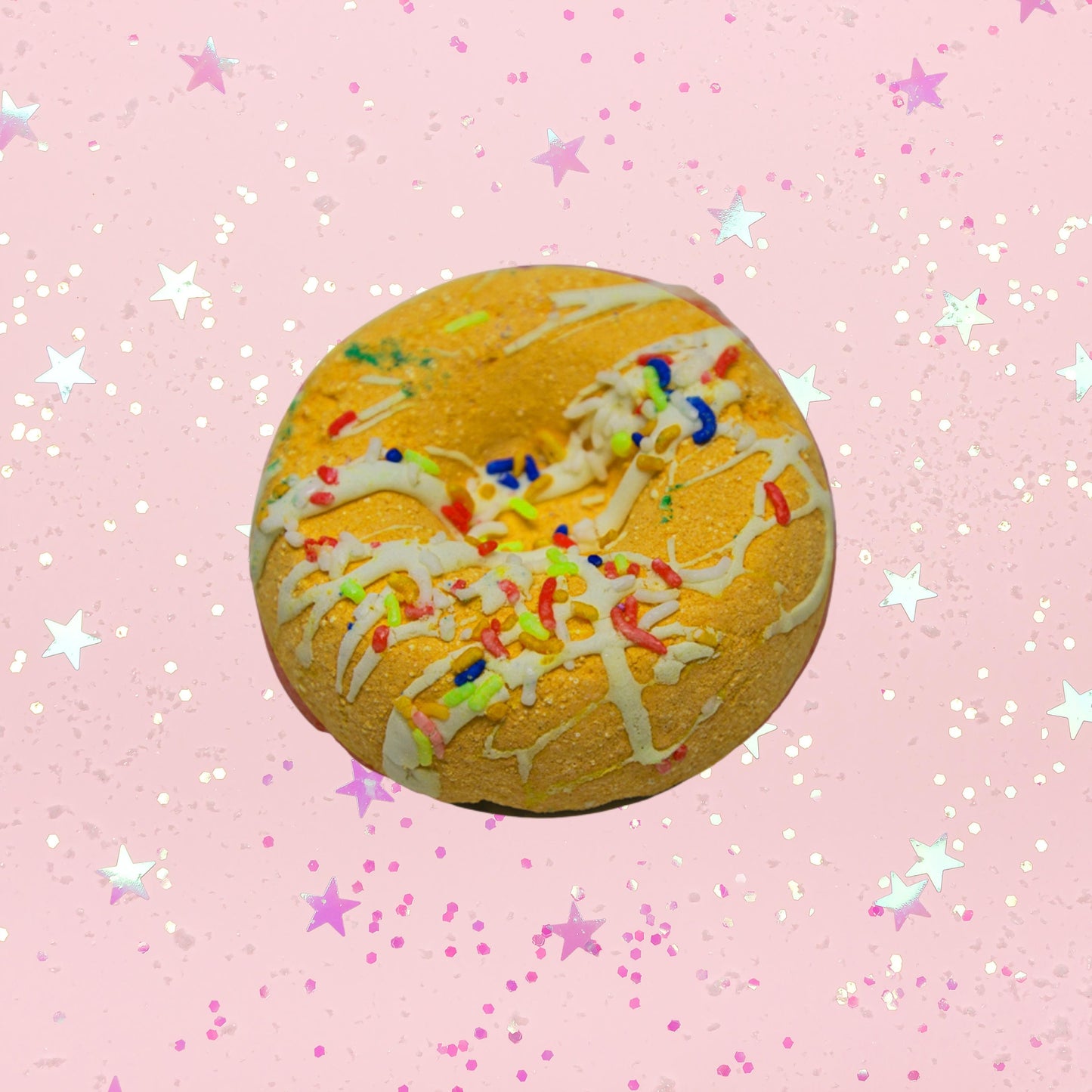 Lemongrass Doughnut Bath Bomb - Yellow