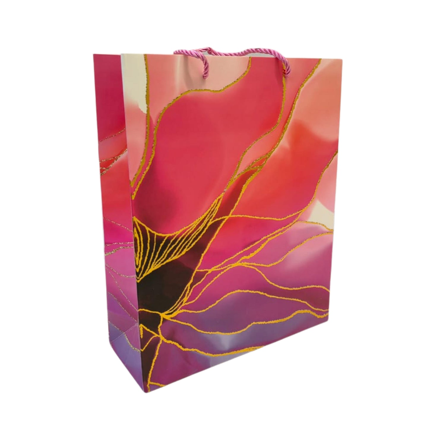 Pink Floral Gift Bag - Large