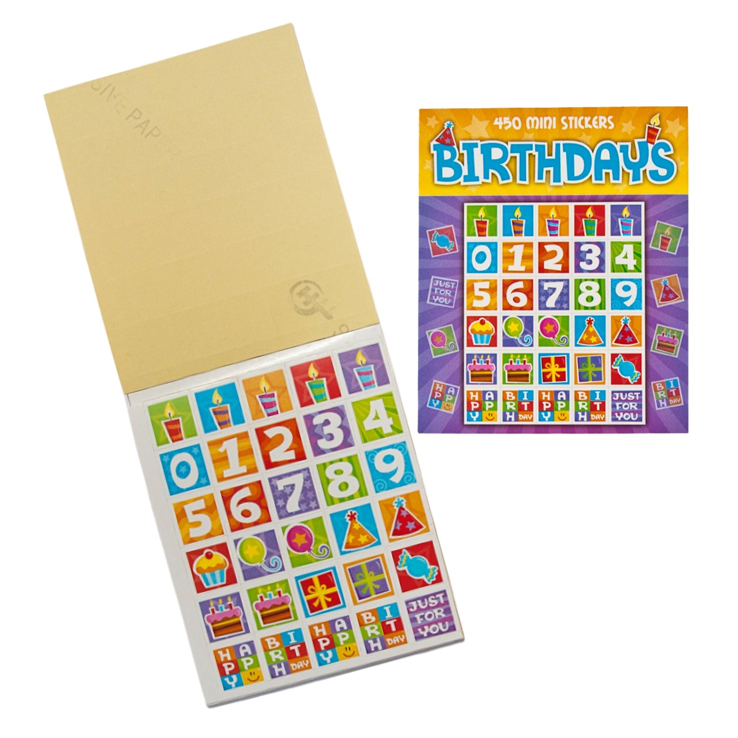 Birthdays Mini Sticker Pad - 450 Stickers