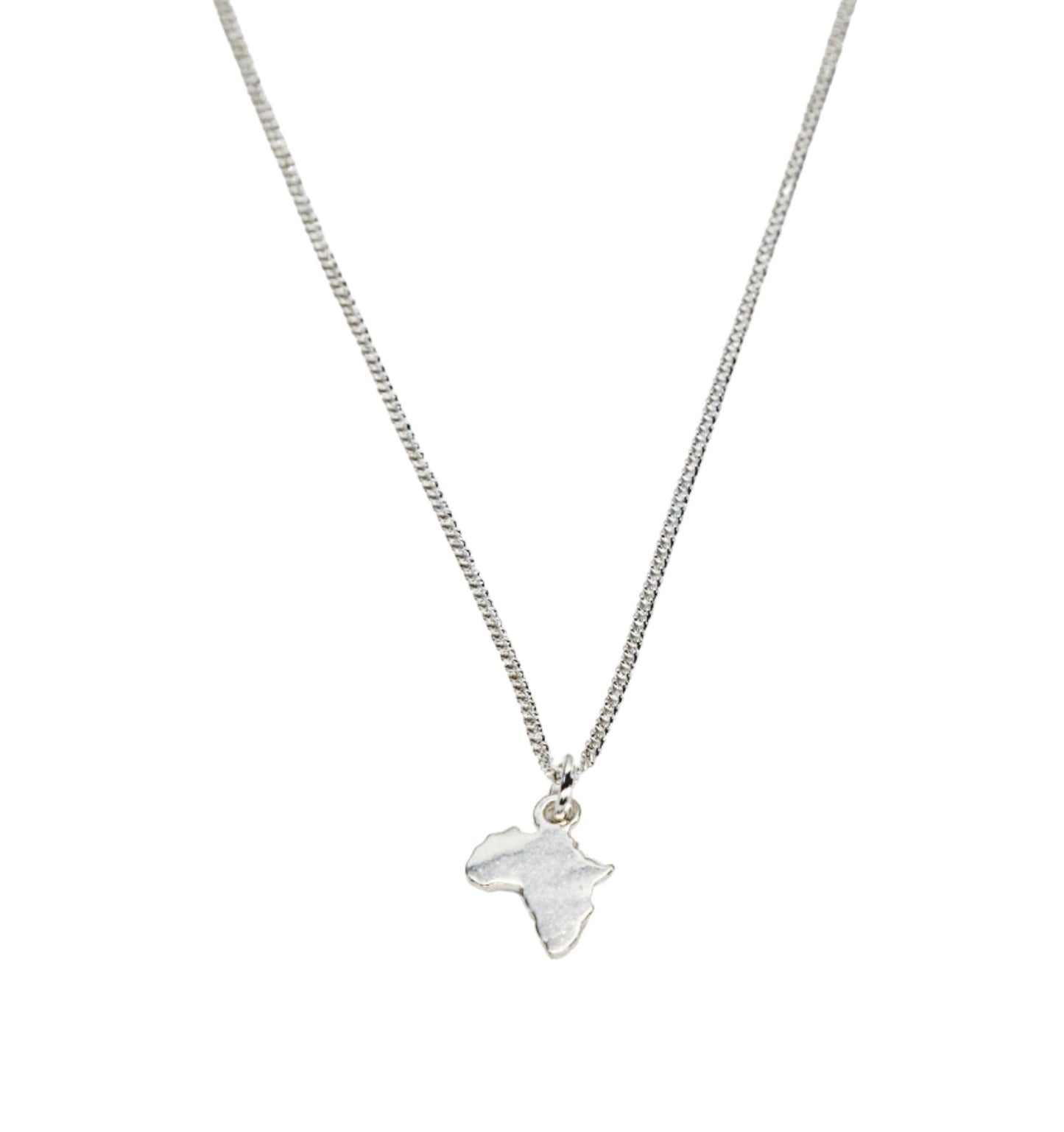 Silver Africa Necklace - Adjustable Length
