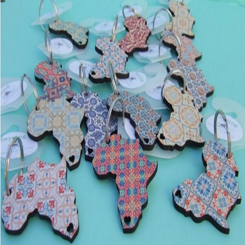 Shwe Shwe Print Africa Keyrings