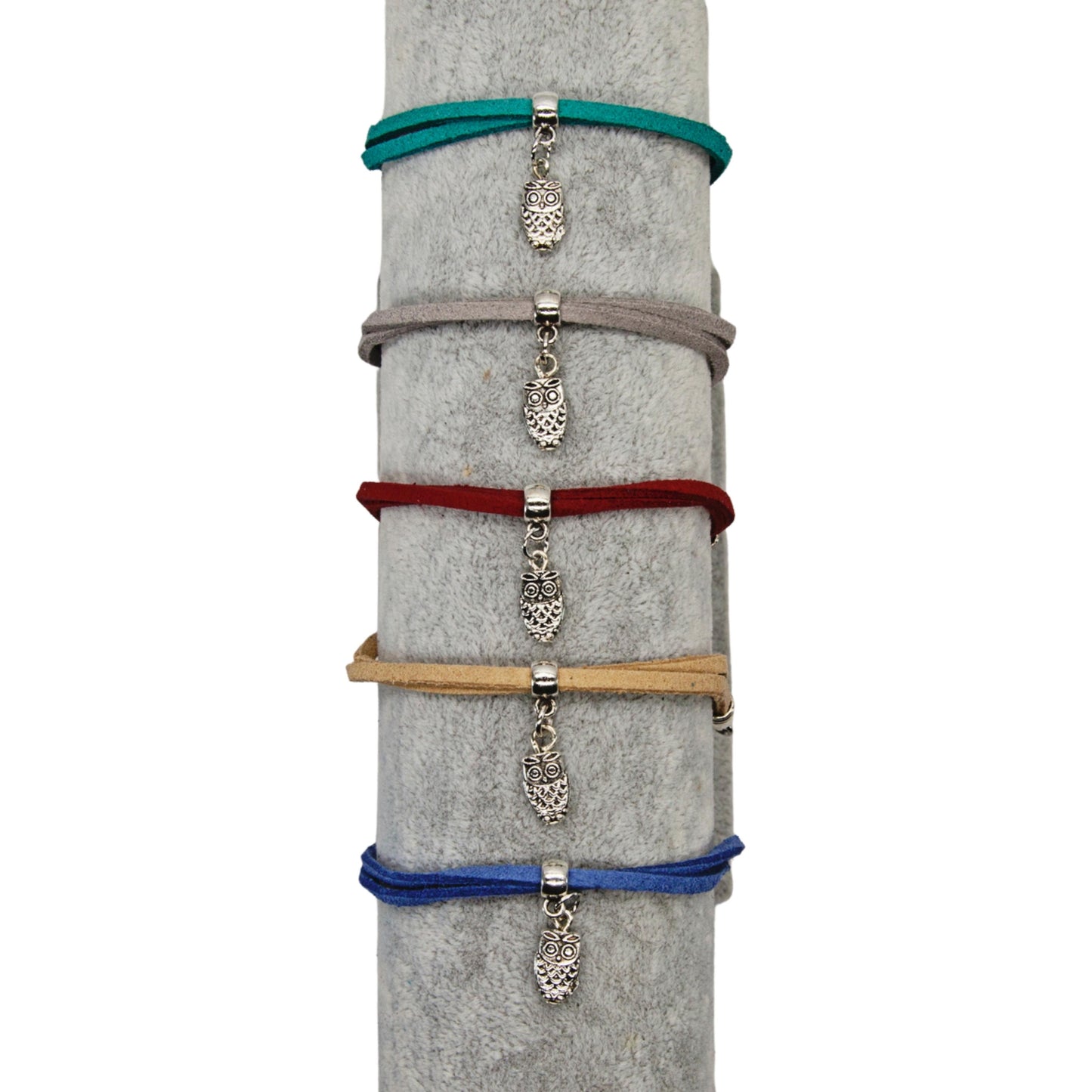 Owl Suede Bracelet - Variety of Colours