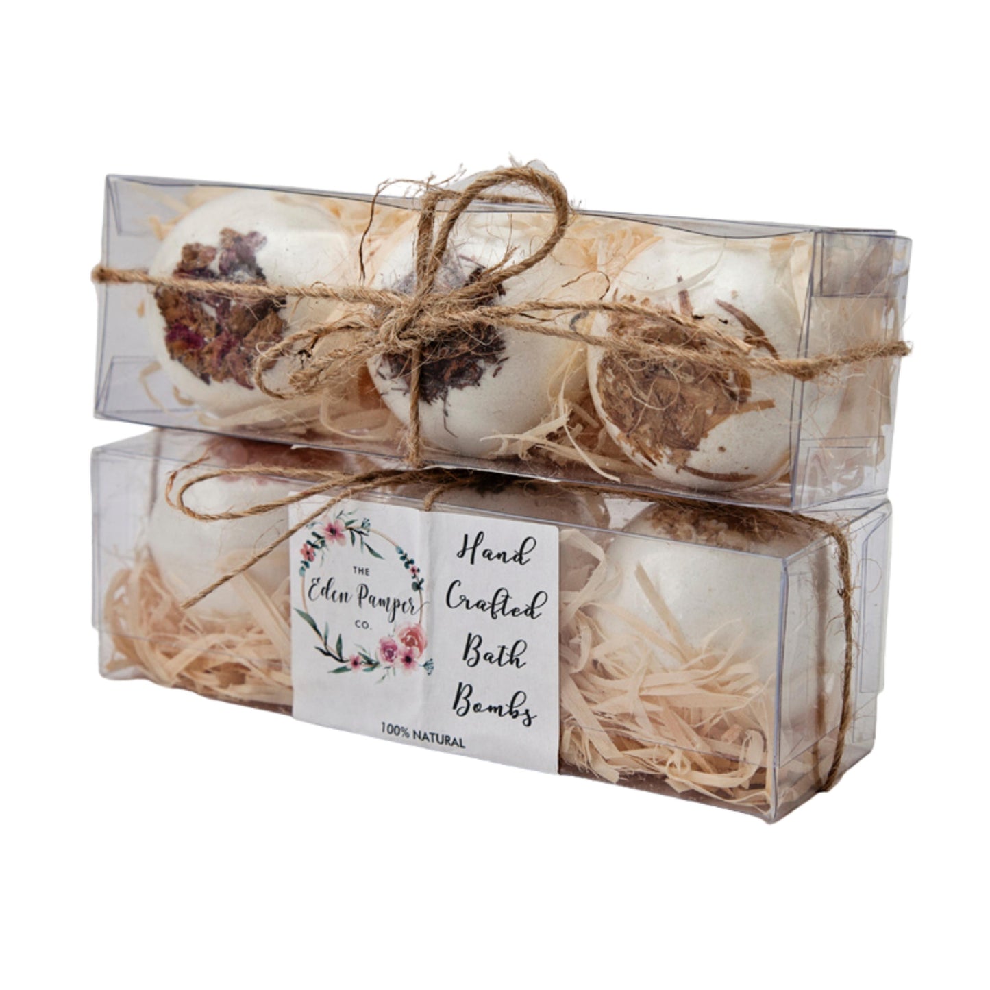 Box Set of 3 Medium Botanical Bath Bombs - Lemongrass