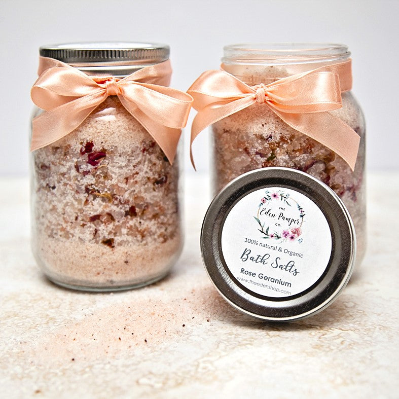 Bath Salts – Rose Geranium in Jar