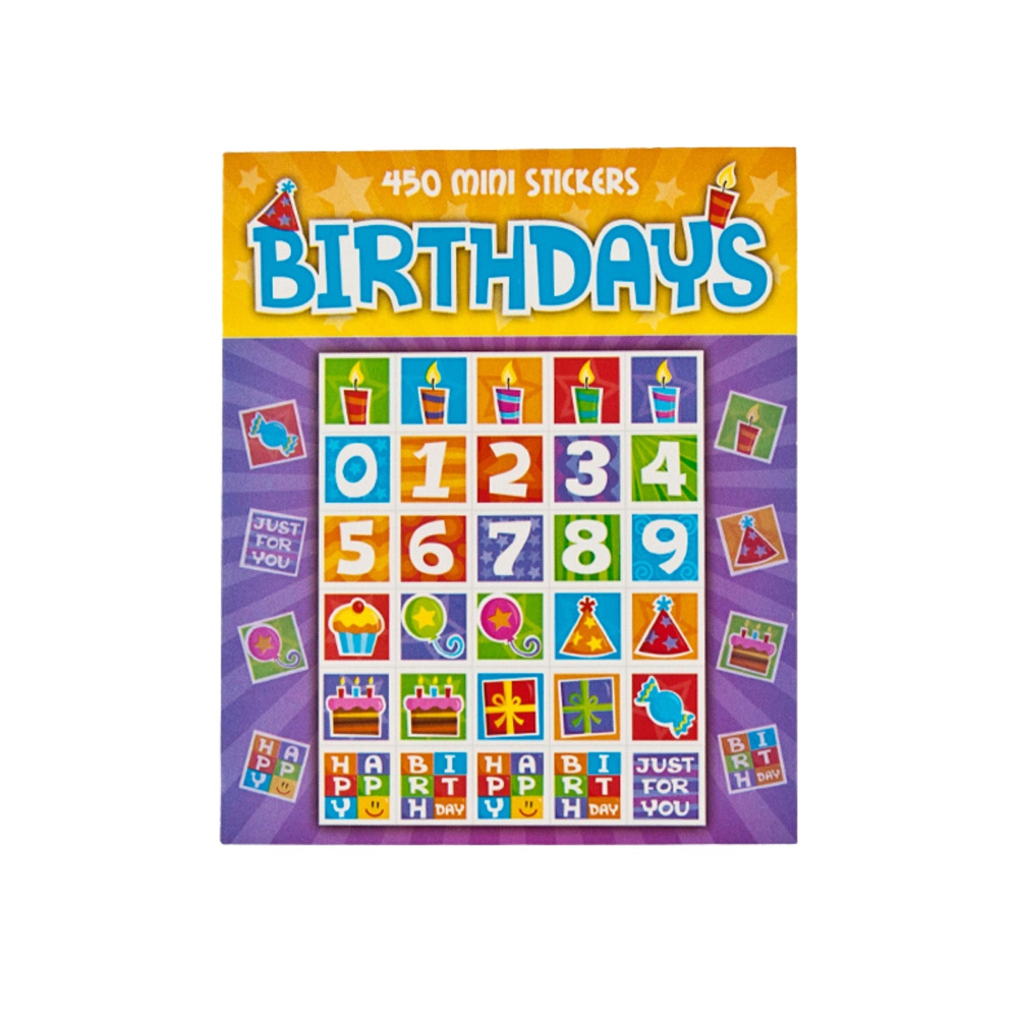 Birthdays Mini Sticker Pad - 450 Stickers