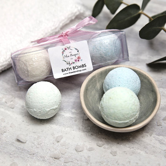 Boxed Set of 3 Small Bath Bombs
