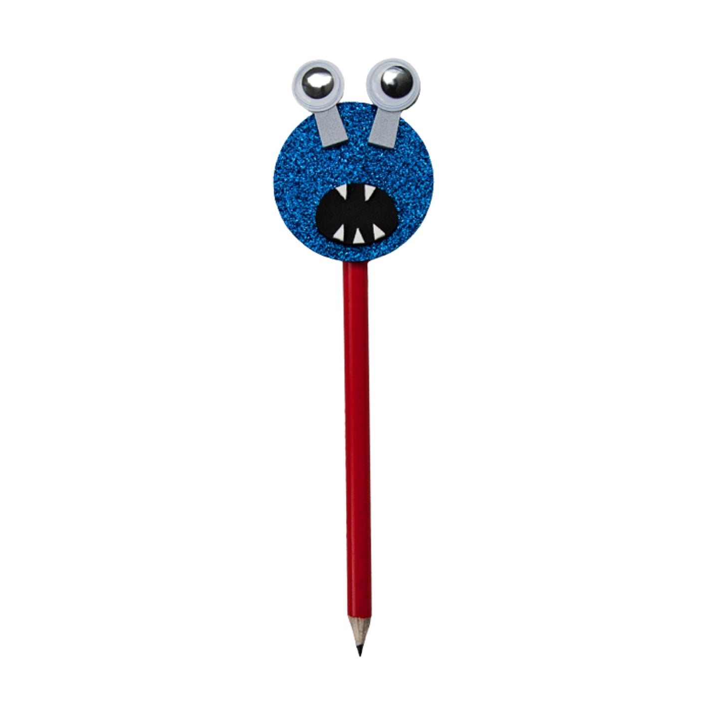 Make Your Own Pencil Topper - Blue Monster
