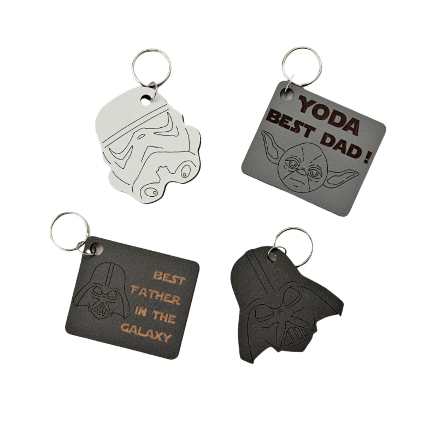 Best Father In The Galaxy Wooden Magnet