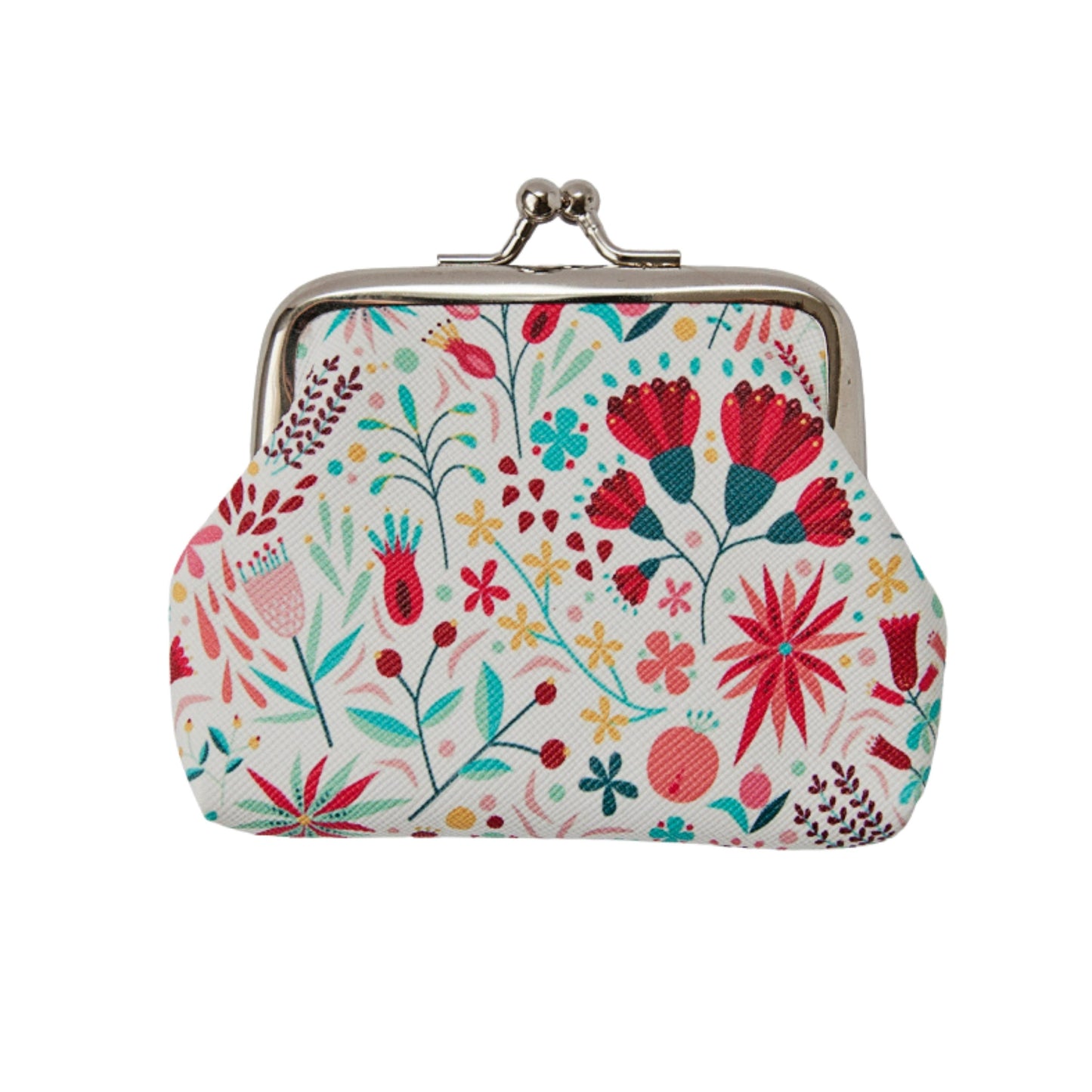 Mini Clasp Coin Purse - Spring Floral Print