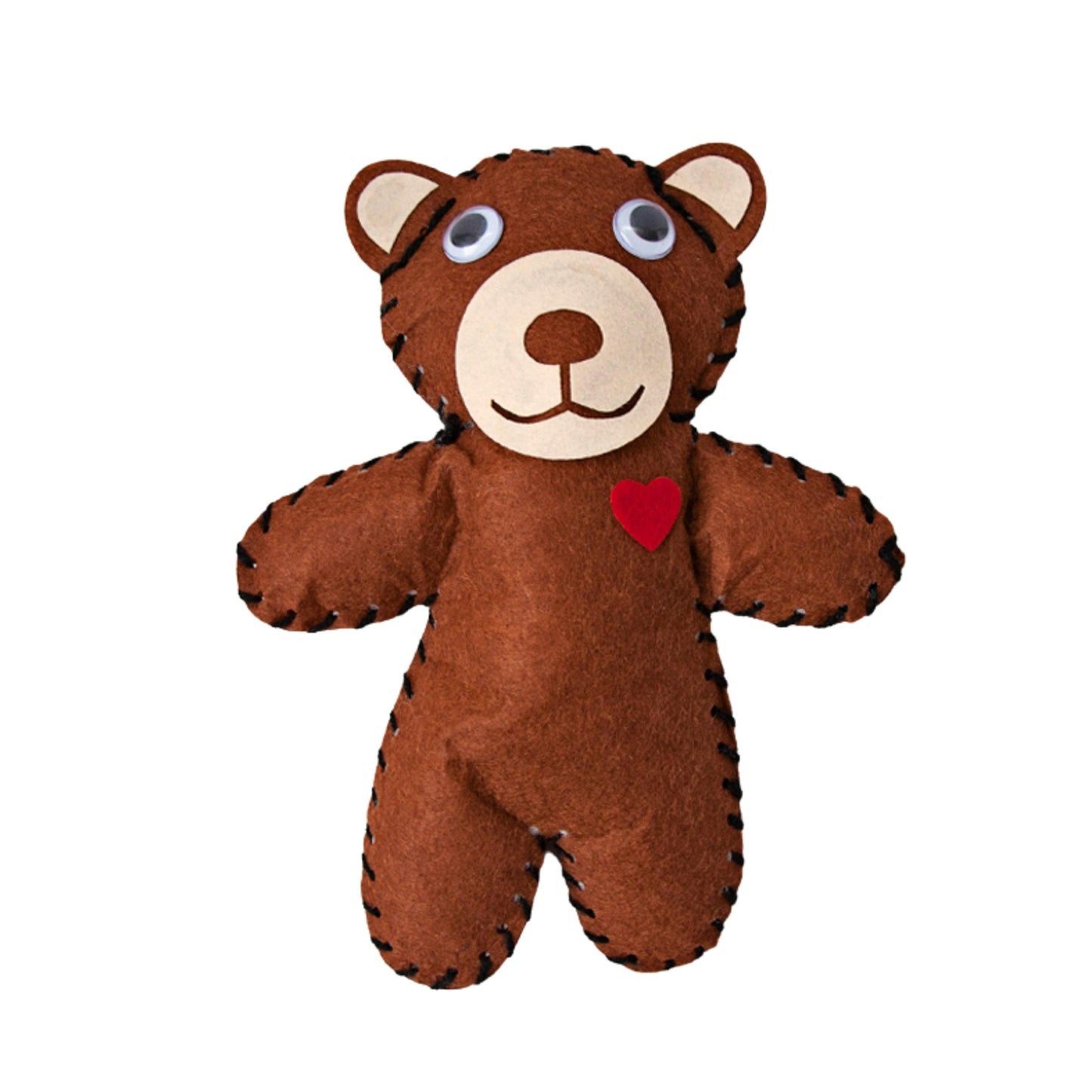 Make Your Own Felt Teddy Pillow