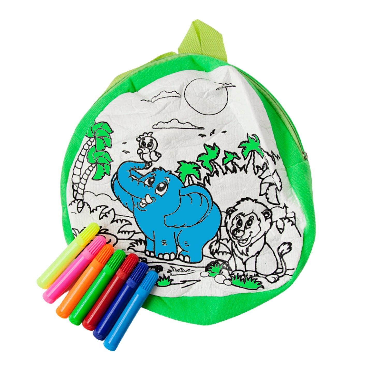 Colour In Your Own Backpack - Elephant