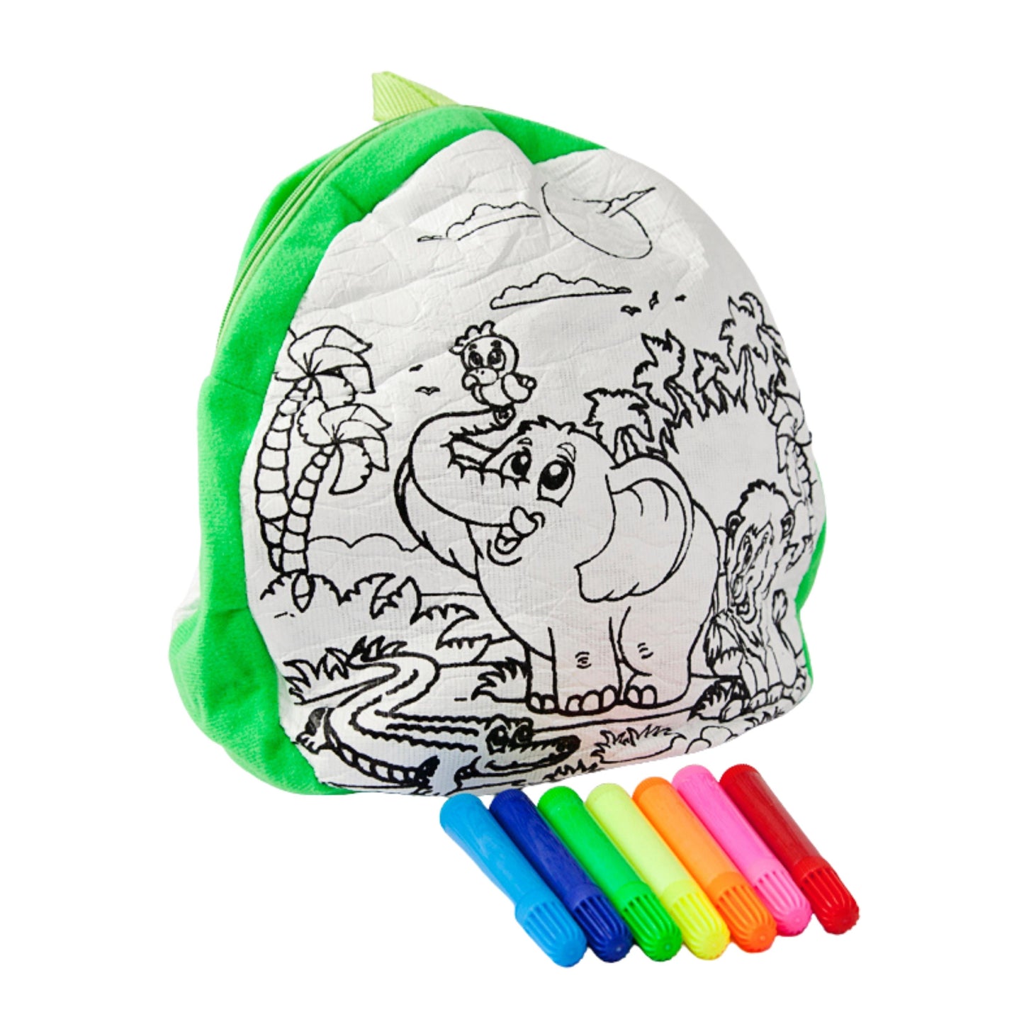 Colour In Your Own Backpack - Elephant