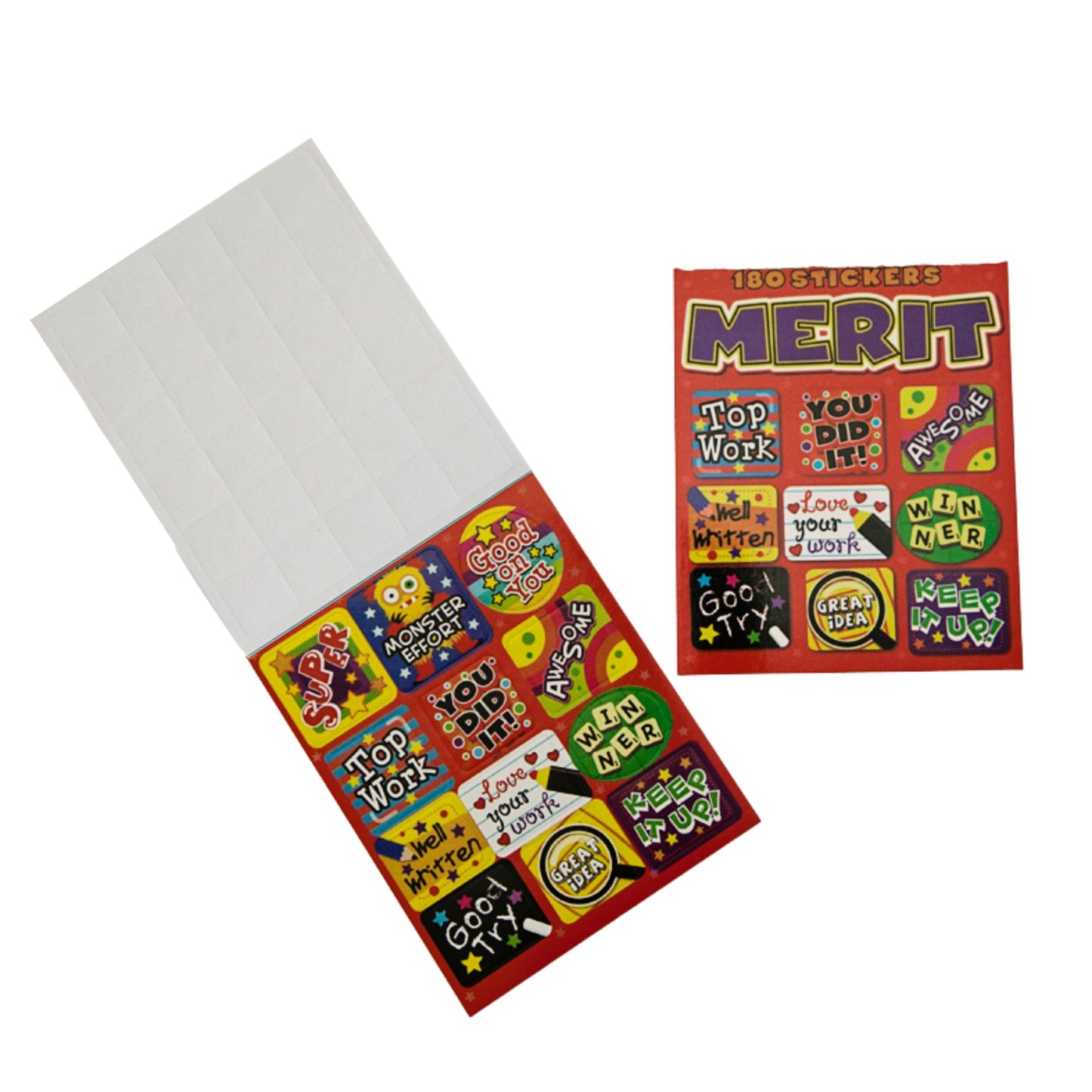 Merit Sticker Pad - 180 Stickers