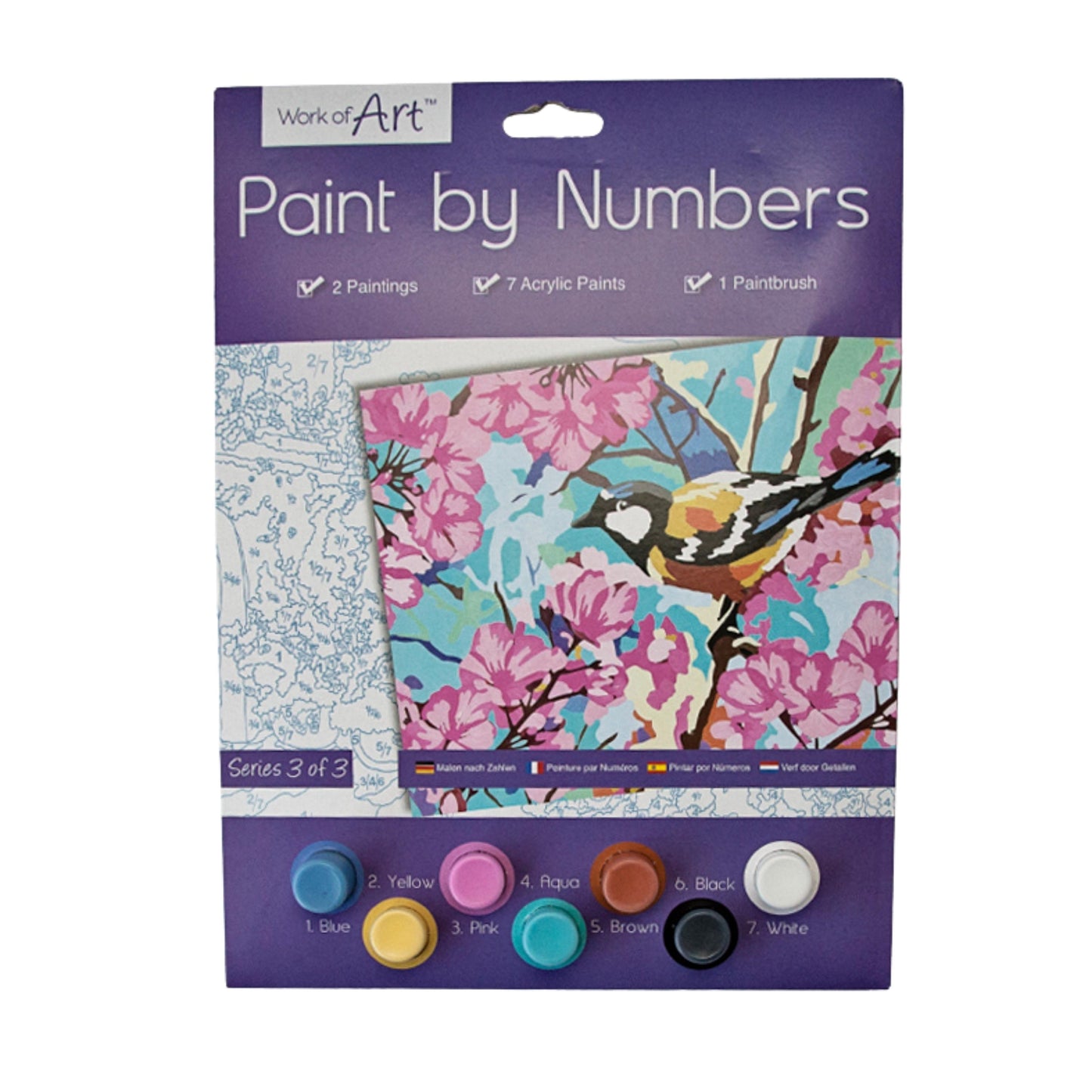 Paint by Numbers Set - Birds Landscape