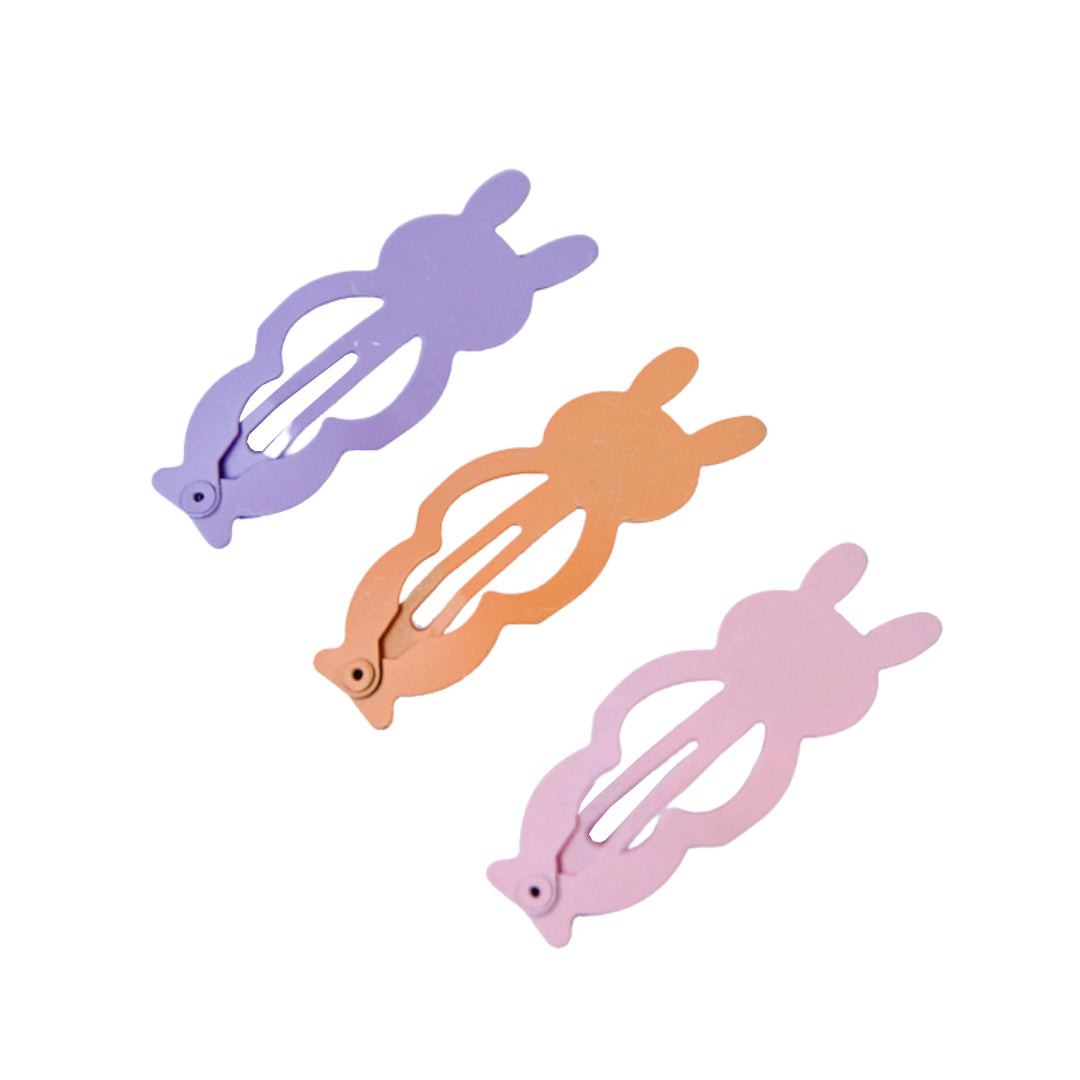 Bunny Hair Clips - Set of 3