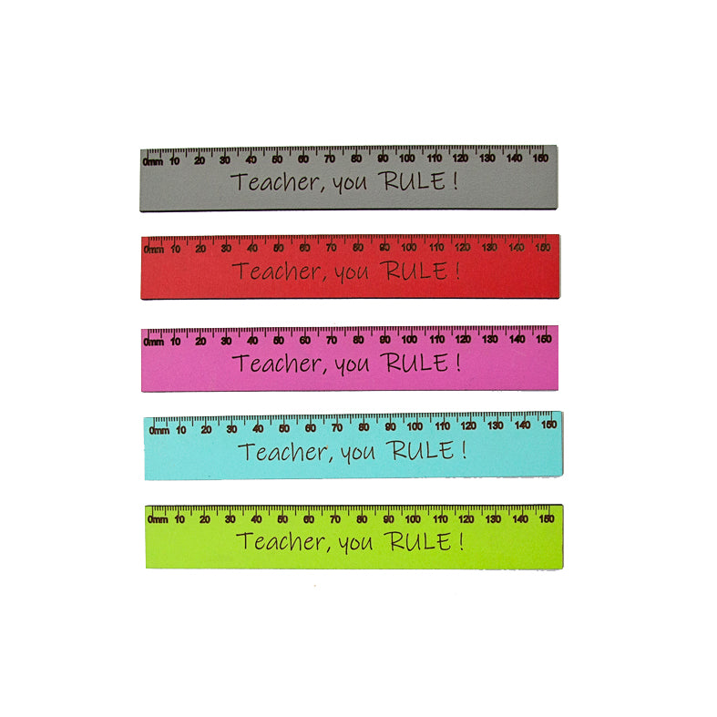 'Teacher, You RULE' - 15cm Wooden Ruler