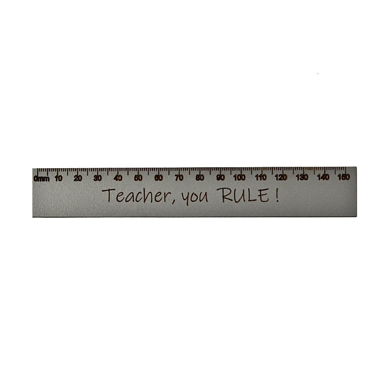 'Teacher, You RULE' - 15cm Wooden Ruler