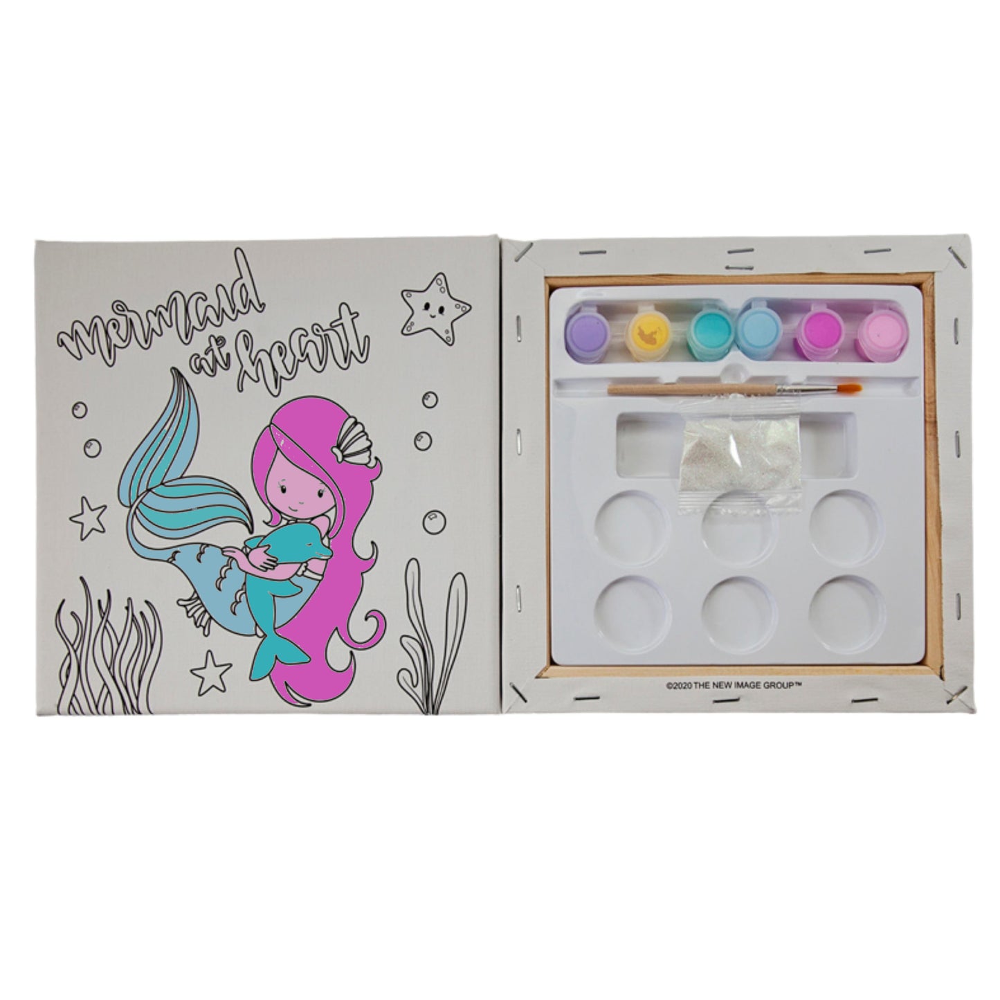 Mermaid Box Canvas Paint Set