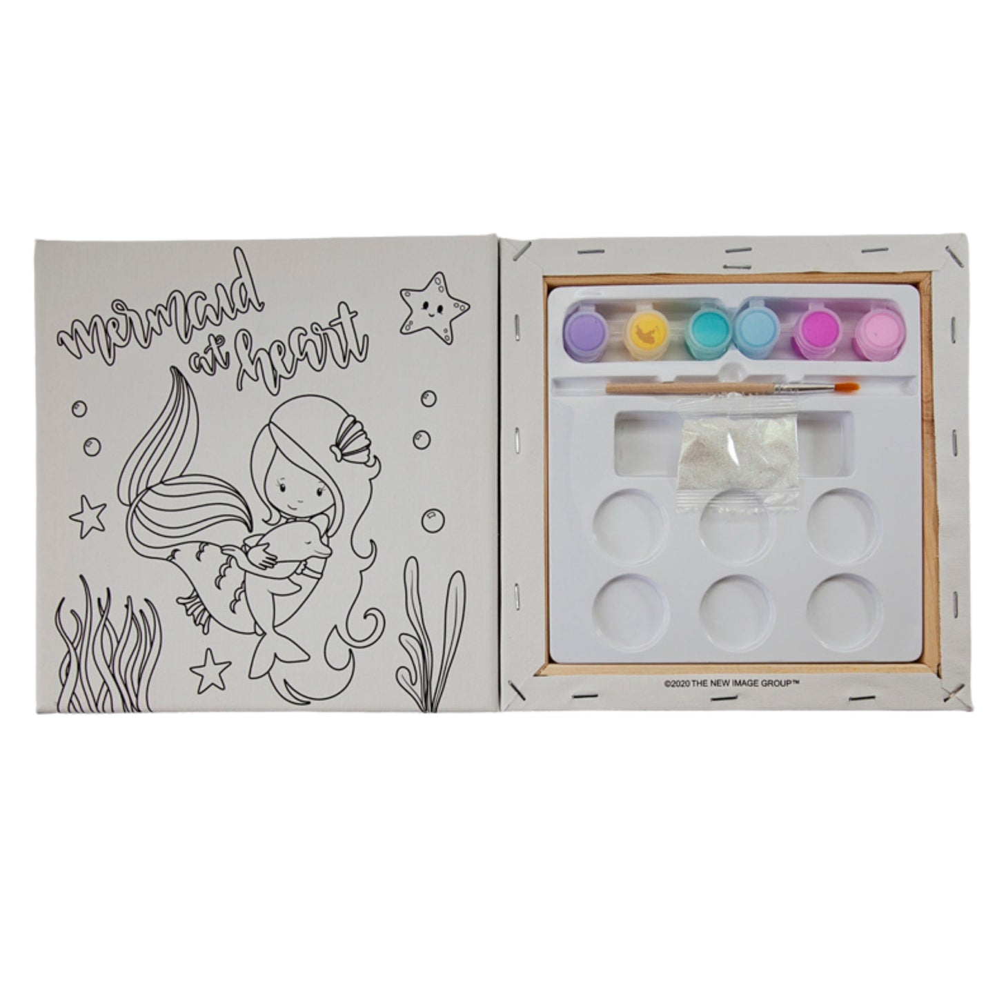Mermaid Box Canvas Paint Set