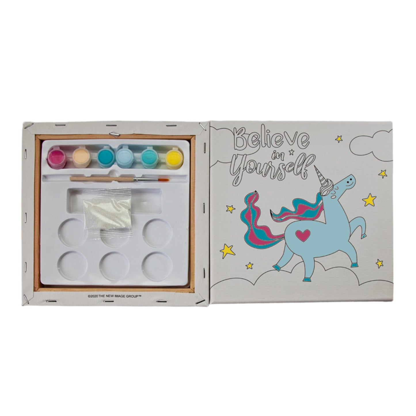 Unicorn Box Canvas Paint Set