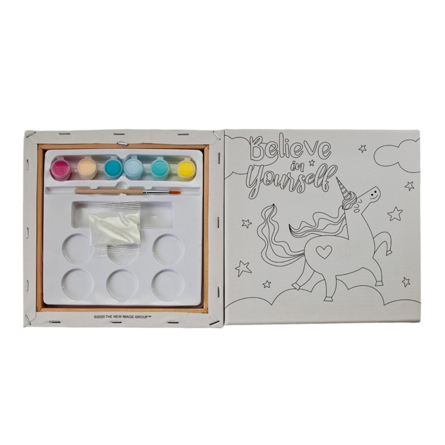 Unicorn Box Canvas Paint Set
