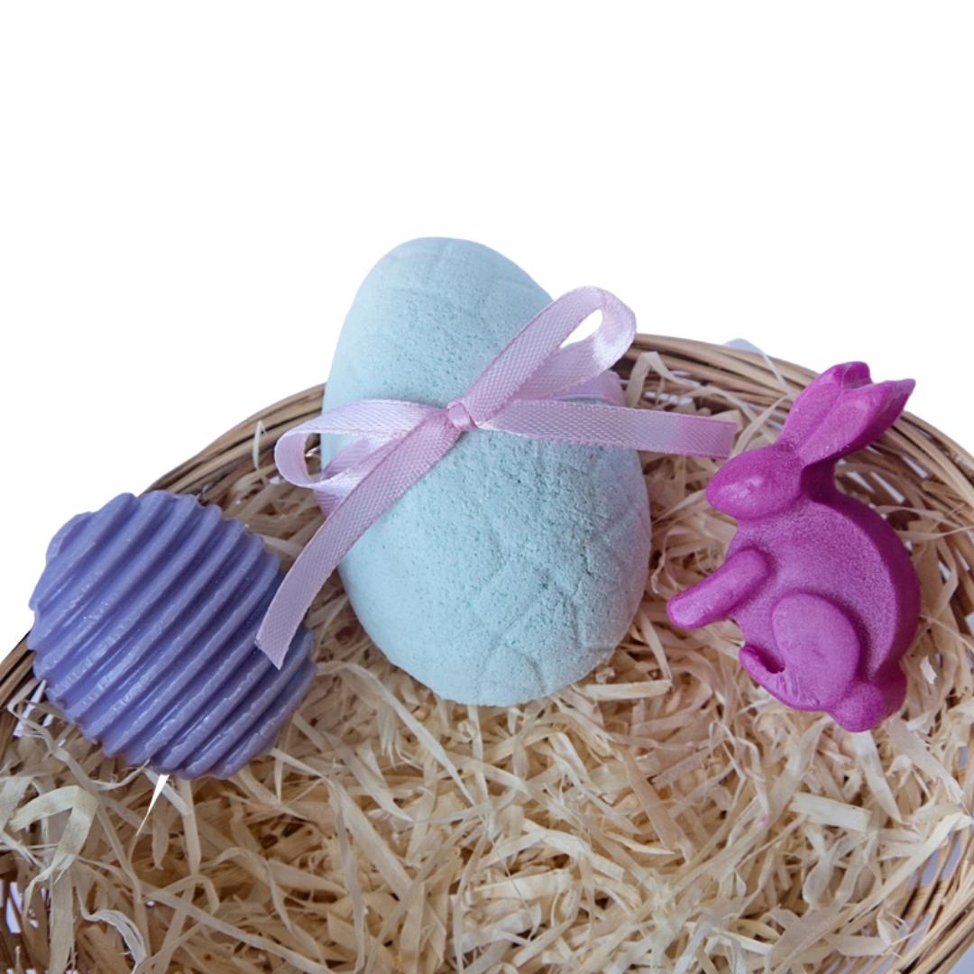 Girls Easter Bath Bomb & Soap Basket Set