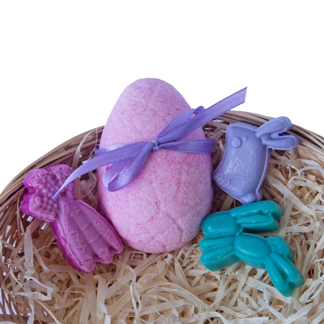 Girls Easter Bath Bomb & Soap Basket Set
