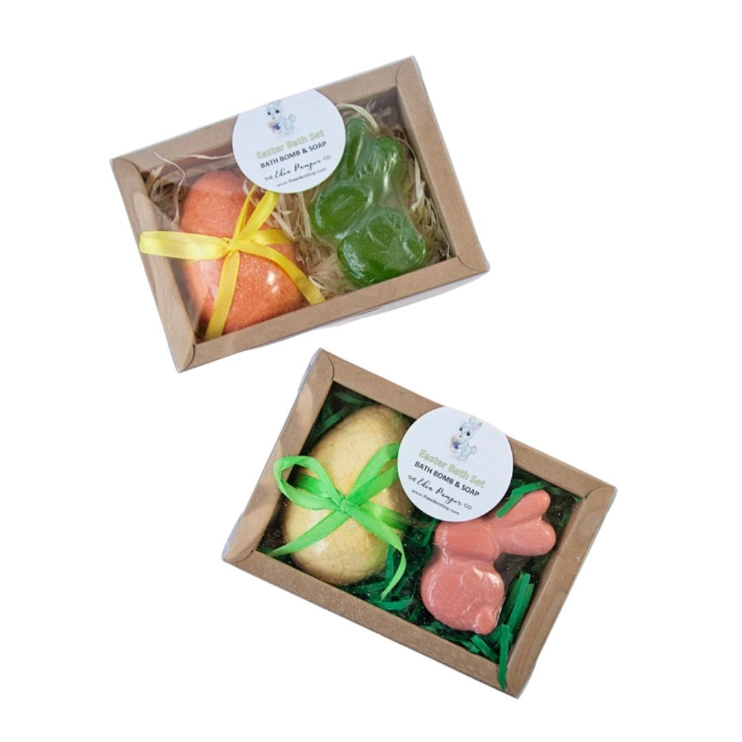 Easter Egg Bath Bomb & Small Bunny Soap Set - Boys