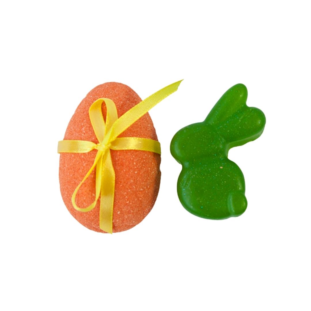 Easter Egg Bath Bomb & Small Bunny Soap Set - Boys