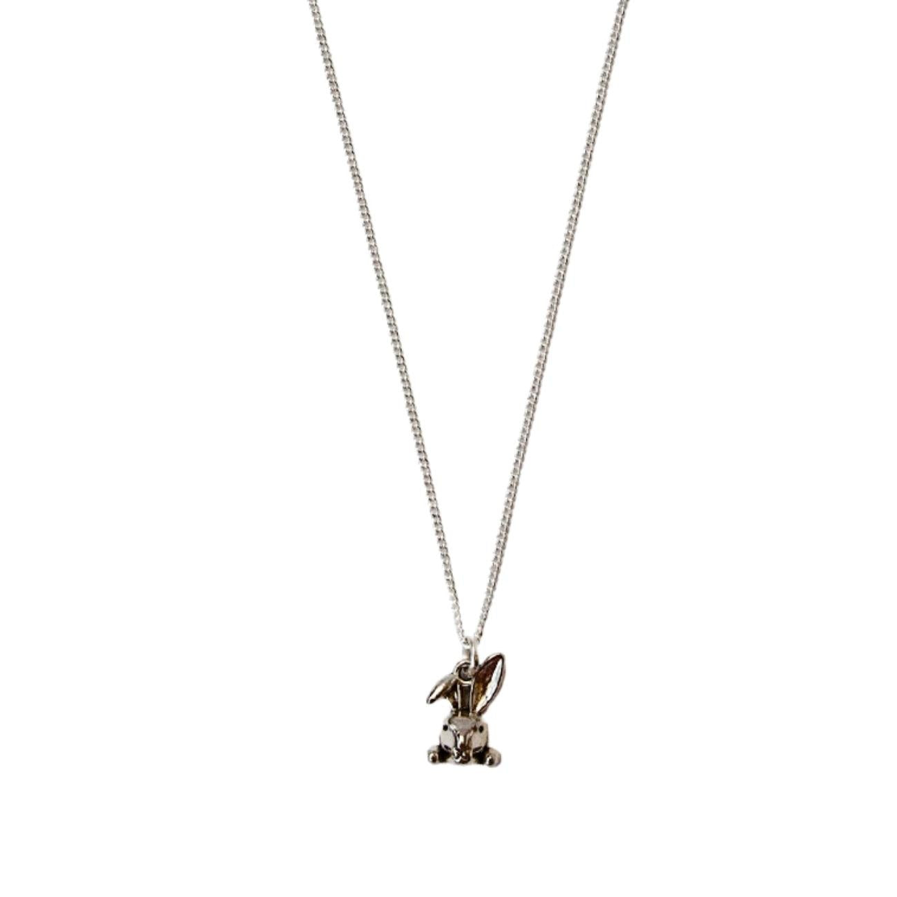 Silver Bunny Necklace - Adjustable Length