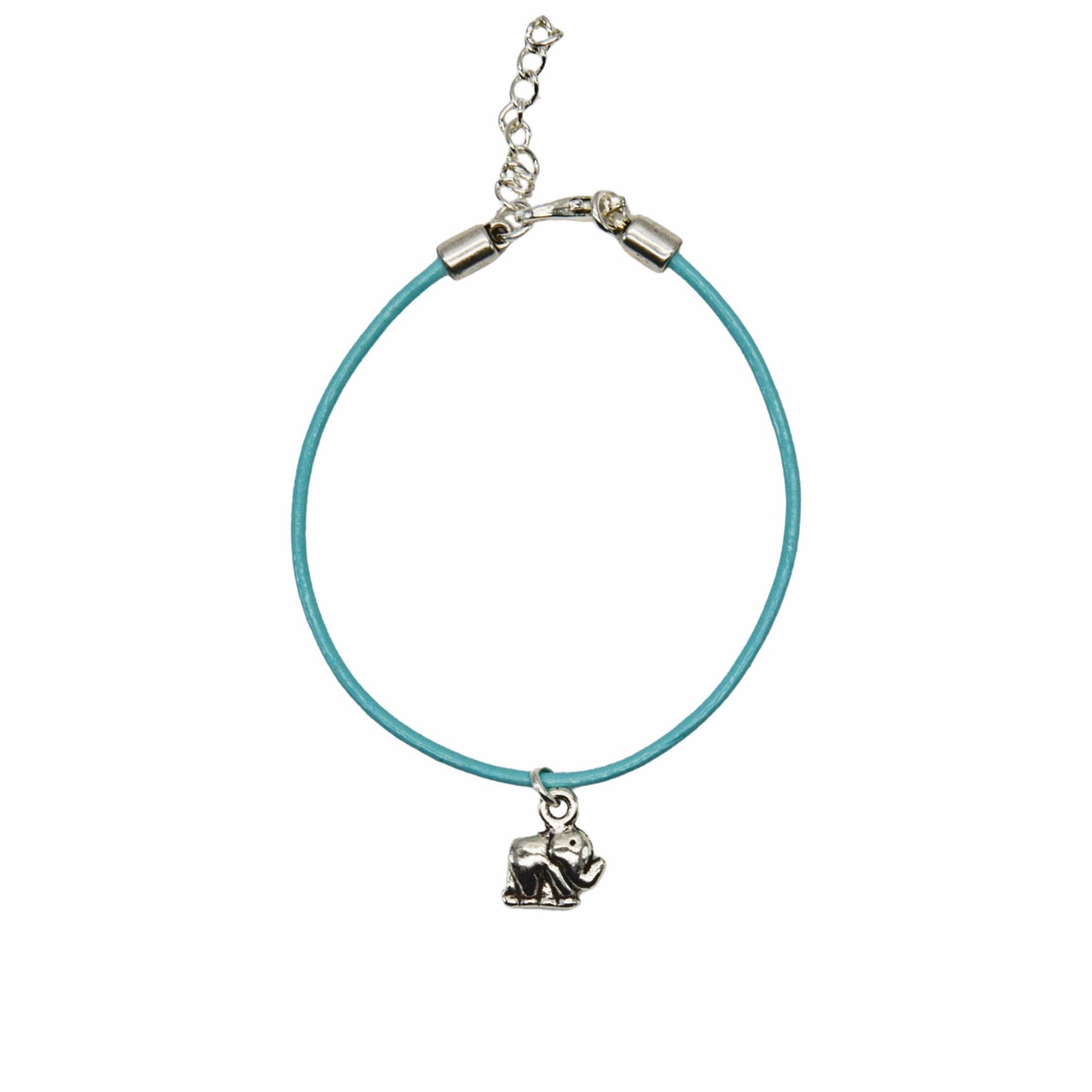 Elephant Rolled Leather Bracelet - Various Colours