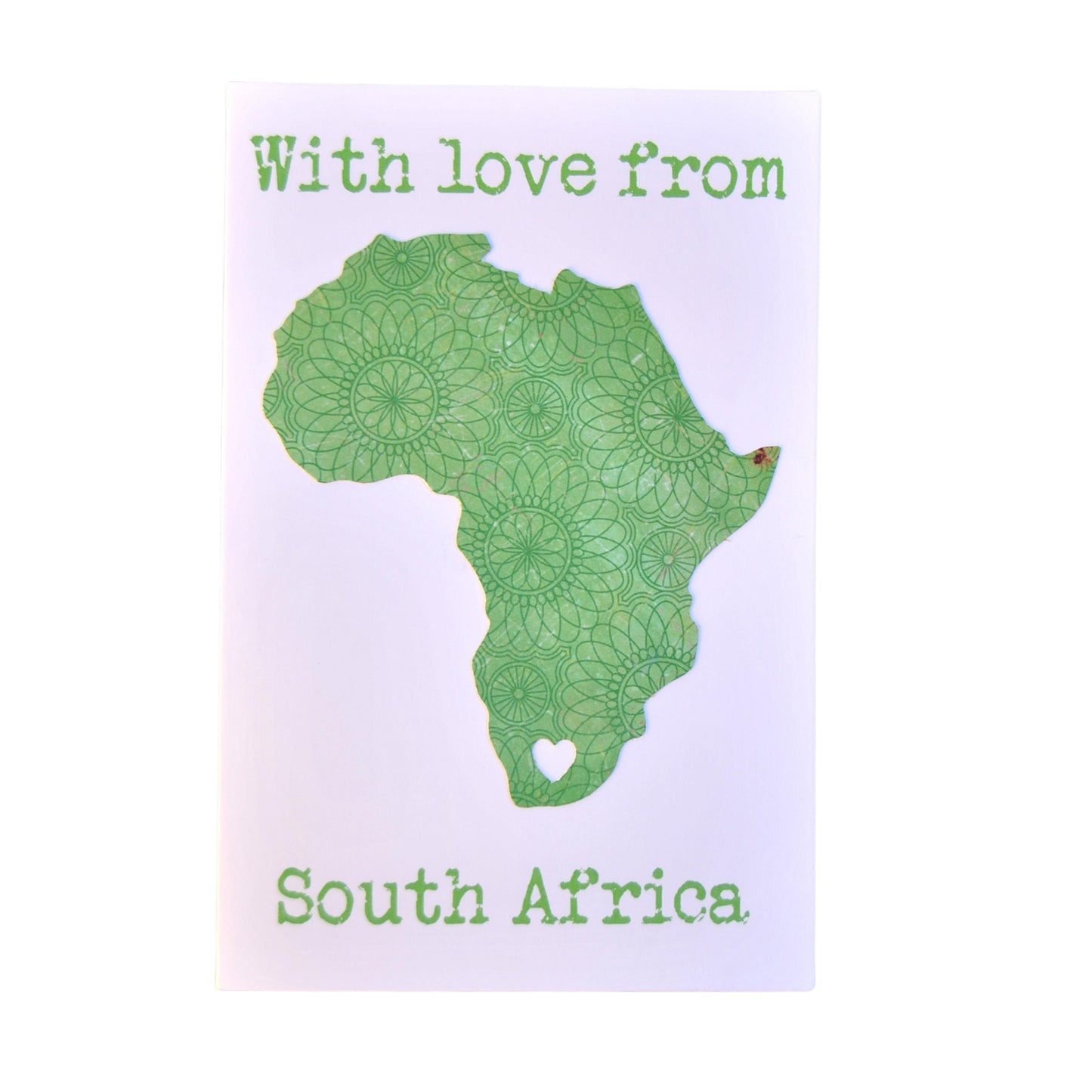 'With Love From South Africa' - Africa - Greeting Card