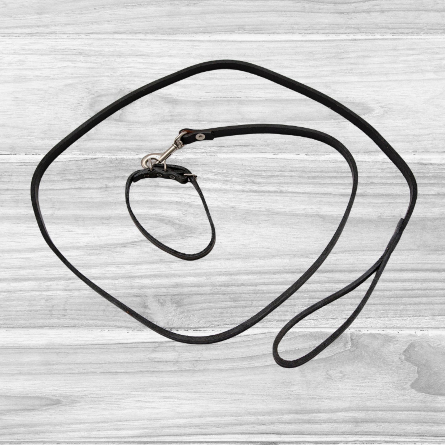 Leather Dog Leash with Matching Collar