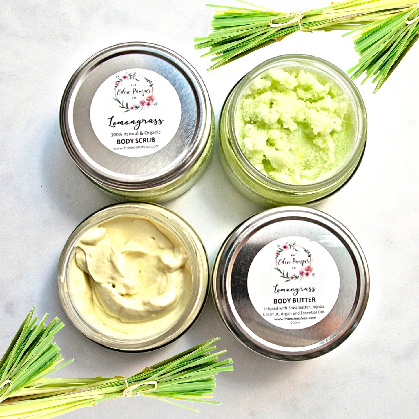 Lemongrass Body Butter and Scrub Set