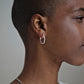 Sterling Silver Hexagonal Earrings
