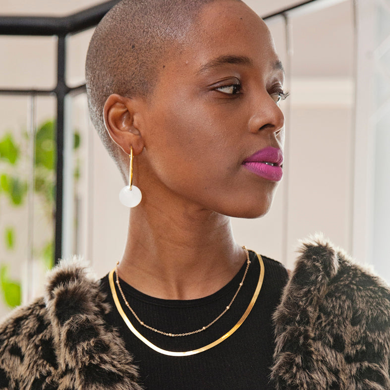 Gold Bauble Necklace - Adjustable Length