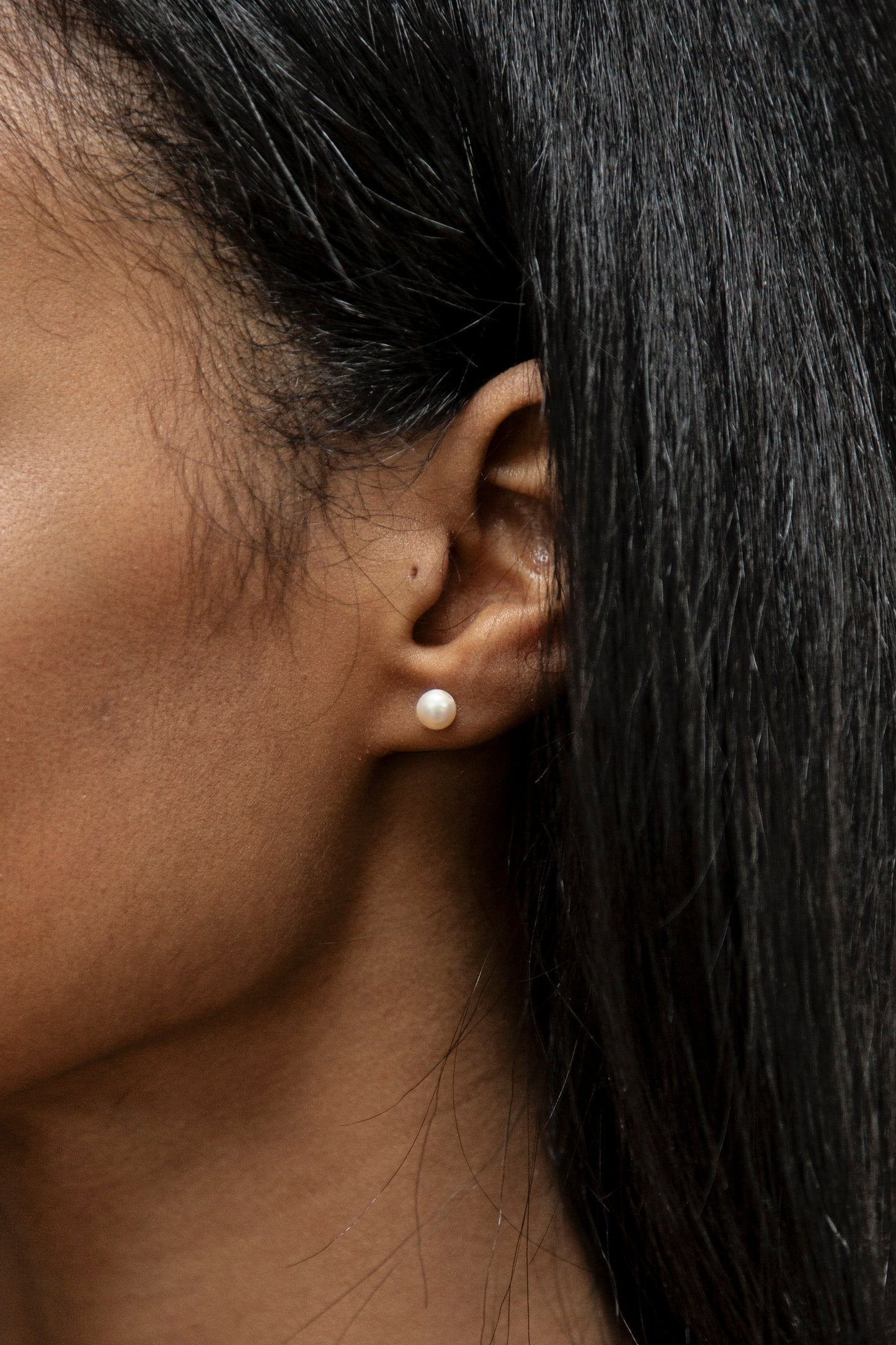 Freshwater Pearl Sterling Silver Stud Earrings