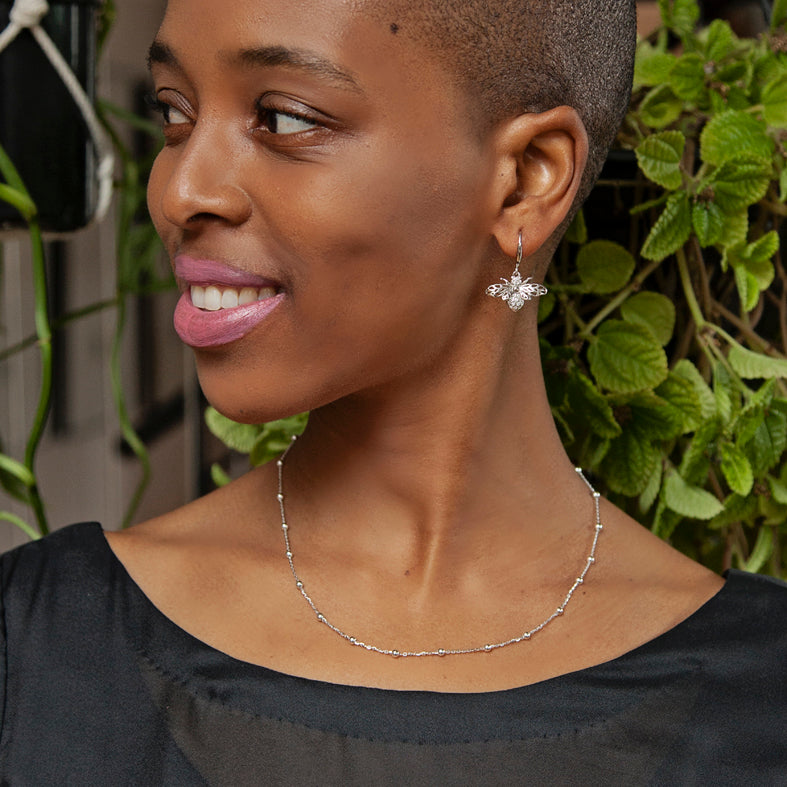 Delicate Bauble Sterling Necklace