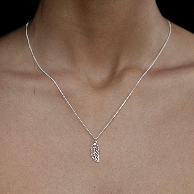 Leaf Sterling Silver Necklace