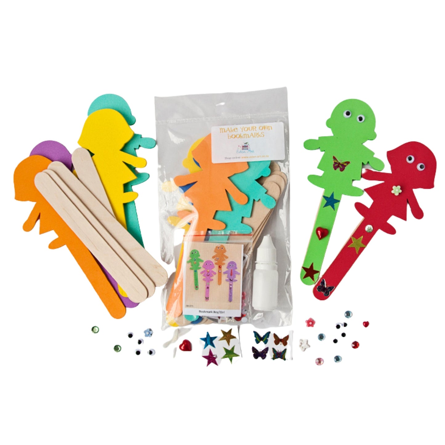 Make Your Own Foam People Bookmarks