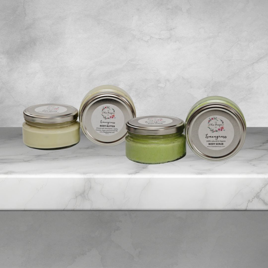 Lemongrass Body Butter and Scrub Set