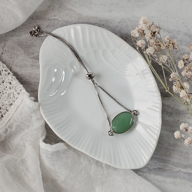 Aventurine Stone Adjustable Bracelet