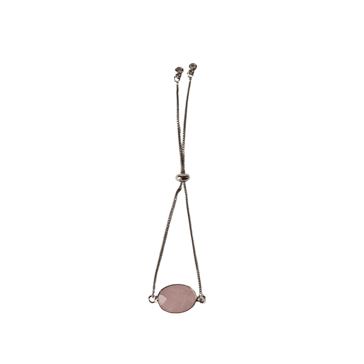 Rose Quartz Stone Adjustable Bracelet