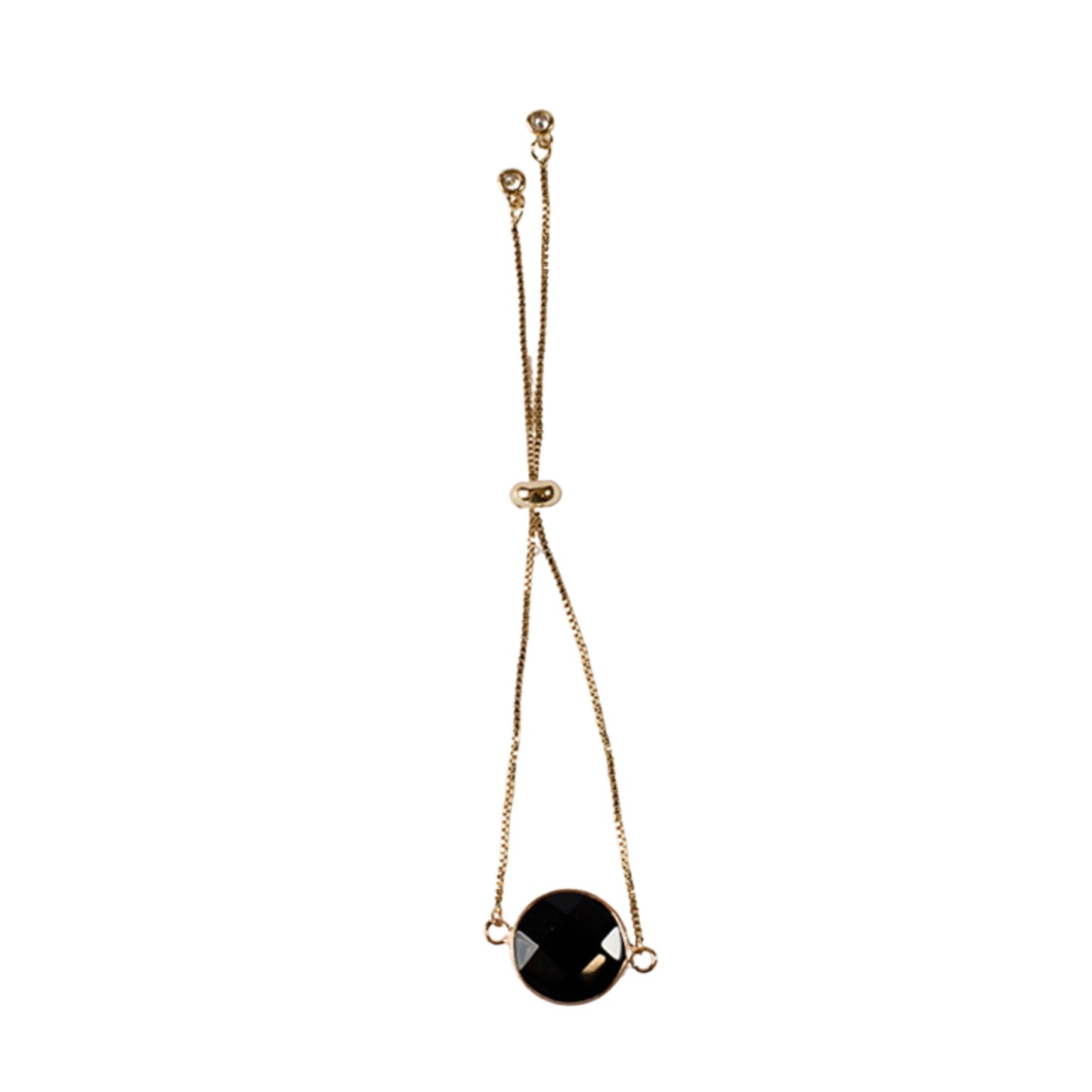 Black Onyx Stone Adjustable Bracelet